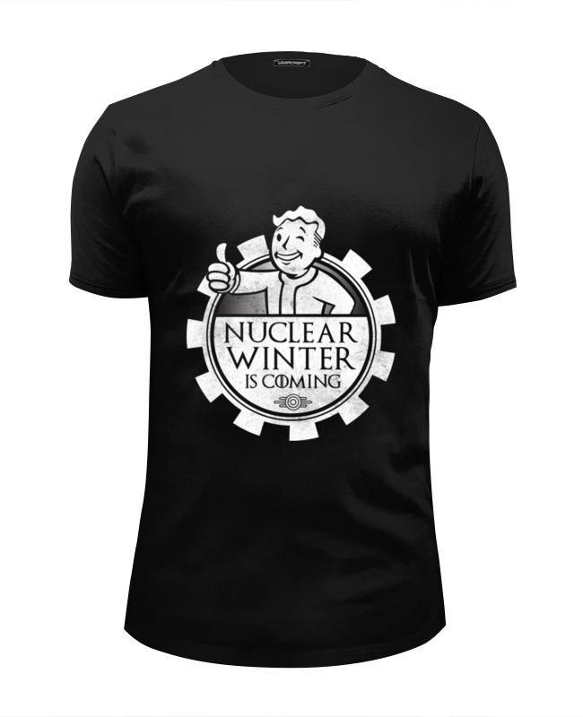 printio футболка wearcraft premium slim fit winter is coming Printio Футболка Wearcraft Premium Slim Fit Fallout. nuclear winter is coming