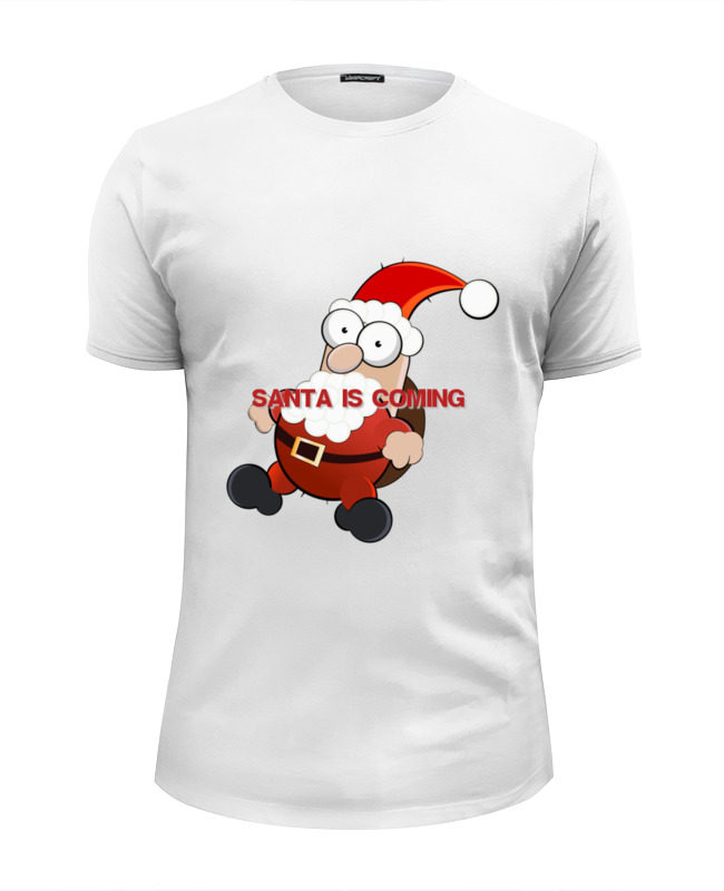 Printio Футболка Wearcraft Premium Slim Fit Santa is coming