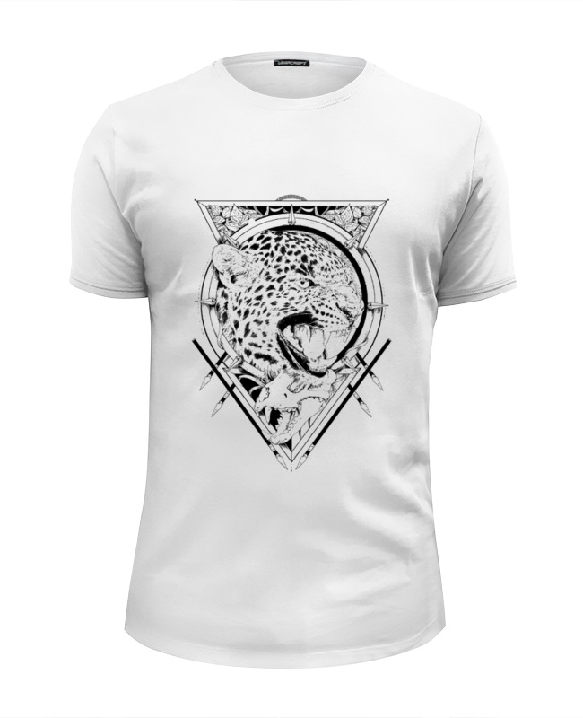 Printio Футболка Wearcraft Premium Slim Fit Леопард