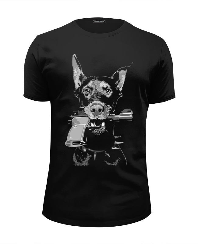 printio футболка wearcraft premium slim fit dog hunt охота на пса Printio Футболка Wearcraft Premium Slim Fit Доберман
