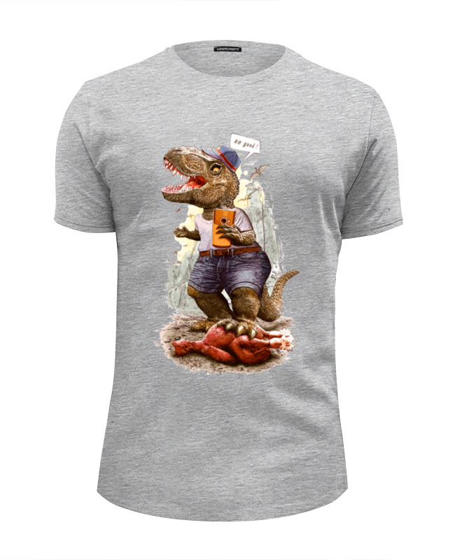 Printio Футболка Wearcraft Premium Slim Fit Динозаврик