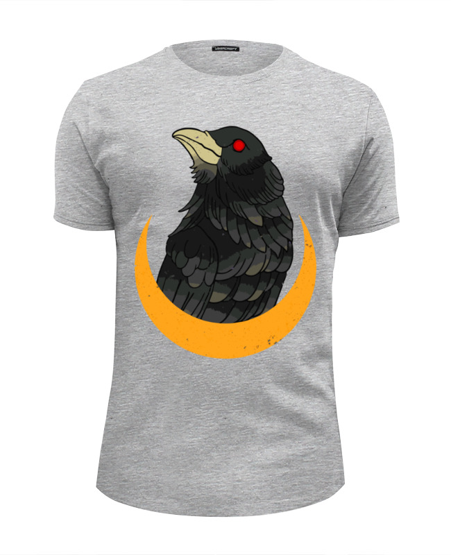 printio футболка wearcraft premium slim fit crow Printio Футболка Wearcraft Premium Slim Fit Crow&moon