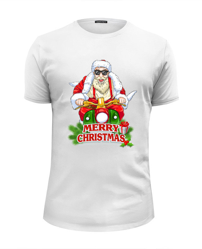 Printio Футболка Wearcraft Premium Slim Fit Santa claus is coming to town printio футболка классическая santa claus is coming to town