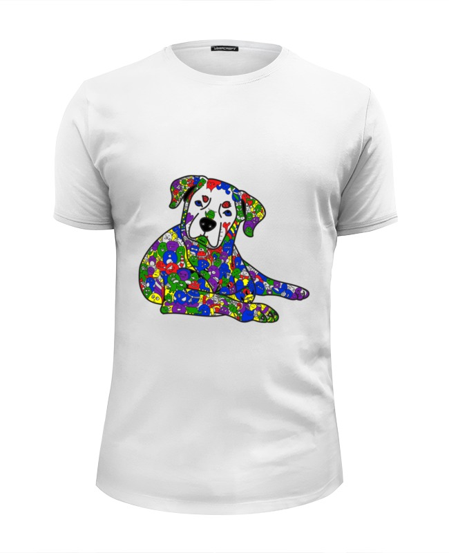 Printio Футболка Wearcraft Premium Slim Fit Собака из дудл монстров printio футболка wearcraft premium собака из дудл монстров