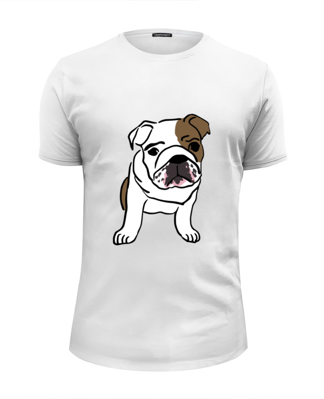 Printio Футболка Wearcraft Premium Slim Fit Собака (английский бульдог) printio футболка wearcraft premium собака английский бульдог