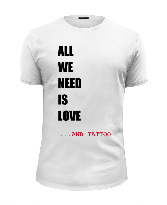 Printio Футболка Wearcraft Premium Slim Fit All we need is love m printio футболка wearcraft premium all we need is love m