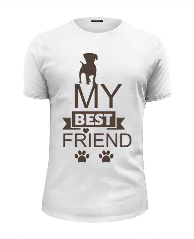 Printio Футболка Wearcraft Premium Slim Fit My best friend