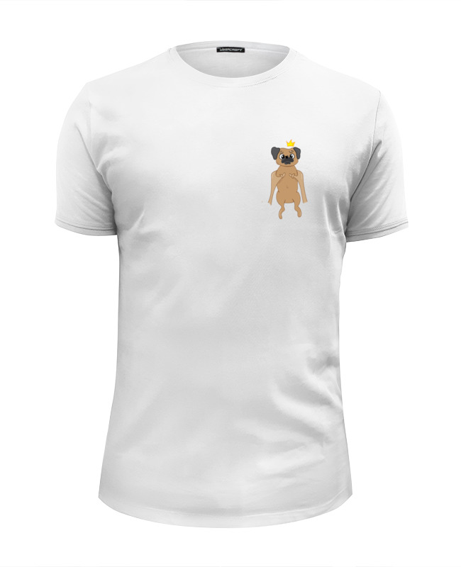 printio футболка wearcraft premium slim fit маленький бот Printio Футболка Wearcraft Premium Slim Fit Принцесса-мопс
