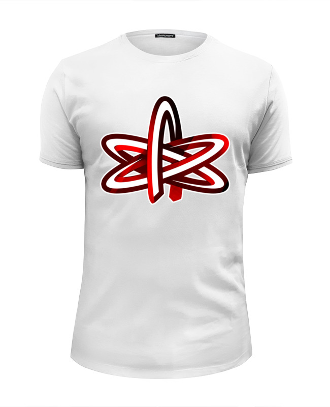 Printio Футболка Wearcraft Premium Slim Fit Атом - атеизм