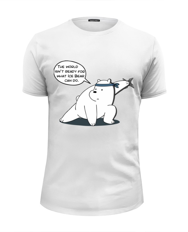 Printio Футболка Wearcraft Premium Slim Fit Ice bear printio футболка wearcraft premium slim fit crazy bear