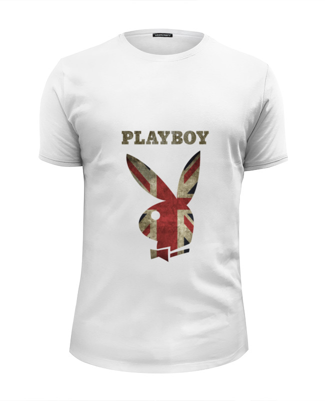 цена Printio Футболка Wearcraft Premium Slim Fit Playboy британский флаг