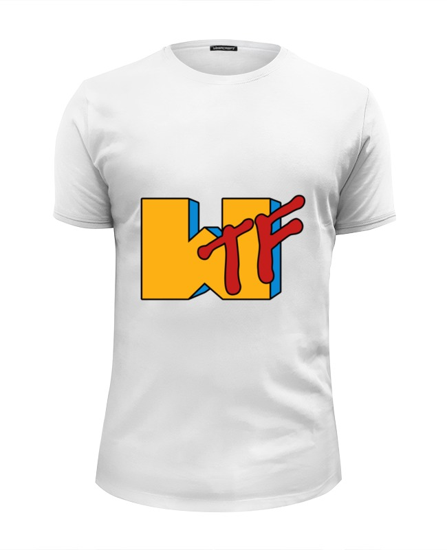 Printio Футболка Wearcraft Premium Slim Fit Wtf (какого черта) printio футболка классическая wtf какого черта