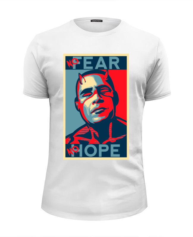 Printio Футболка Wearcraft Premium Slim Fit Обама - no hope printio футболка классическая обама no hope
