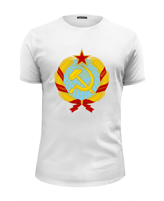 Футболка Wearcraft Premium Slim Fit — цвет: БЕЛЫЙ, пол: МУЖ.