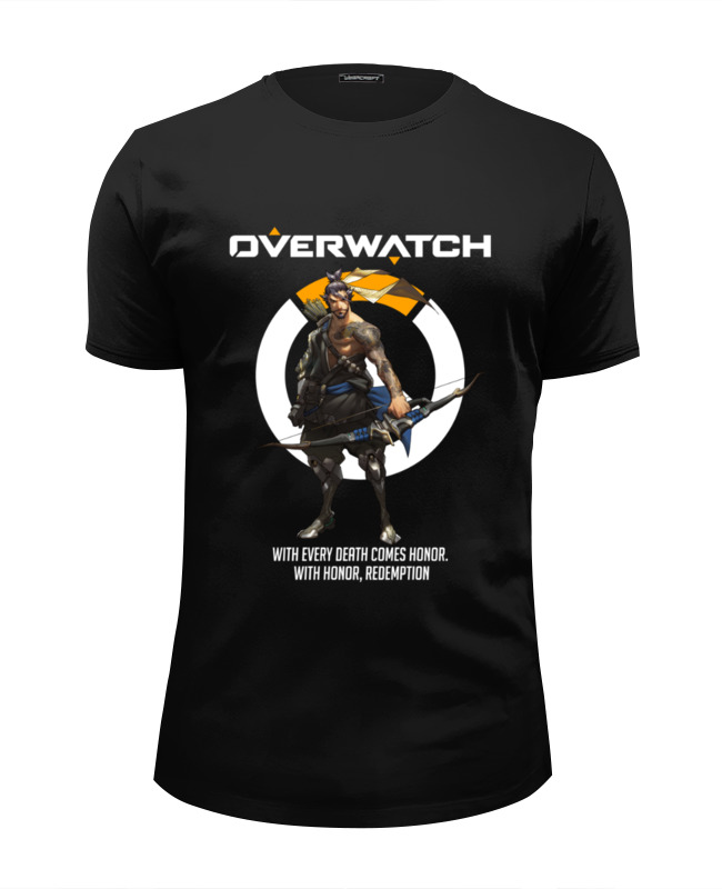 printio футболка wearcraft premium overwatch хандзо Printio Футболка Wearcraft Premium Slim Fit Overwatch. хандзо