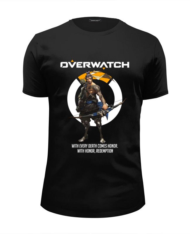 Printio Футболка Wearcraft Premium Slim Fit Overwatch. хандзо