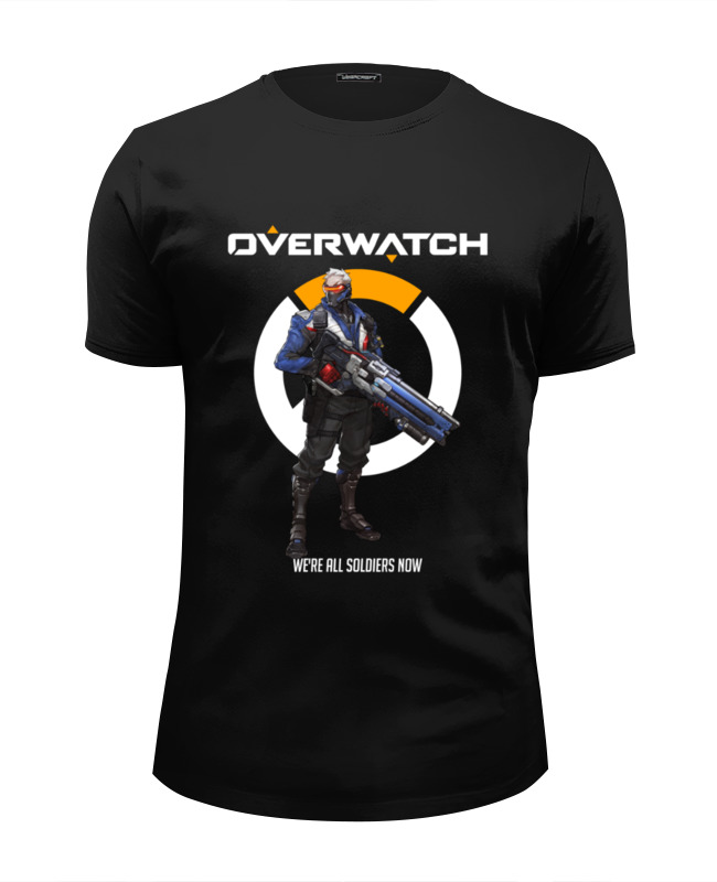 Printio Футболка Wearcraft Premium Slim Fit Overwatch. солдат 76 printio футболка wearcraft premium slim fit солдат 76