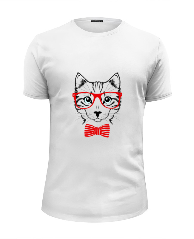 printio футболка wearcraft premium slim fit тотемное животное Printio Футболка Wearcraft Premium Slim Fit Кошка
