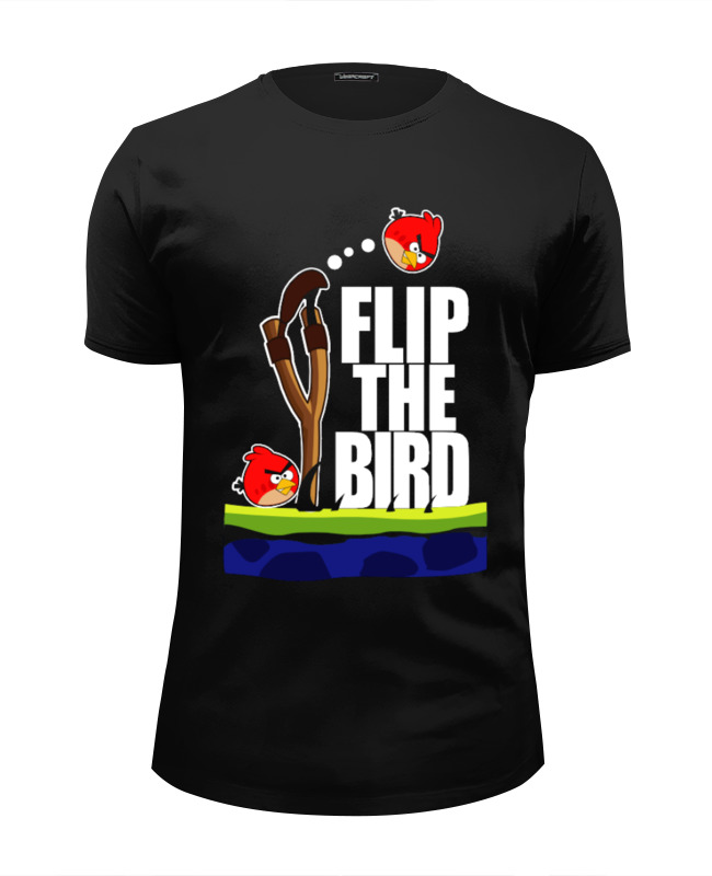 Printio Футболка Wearcraft Premium Slim Fit Flip the bird