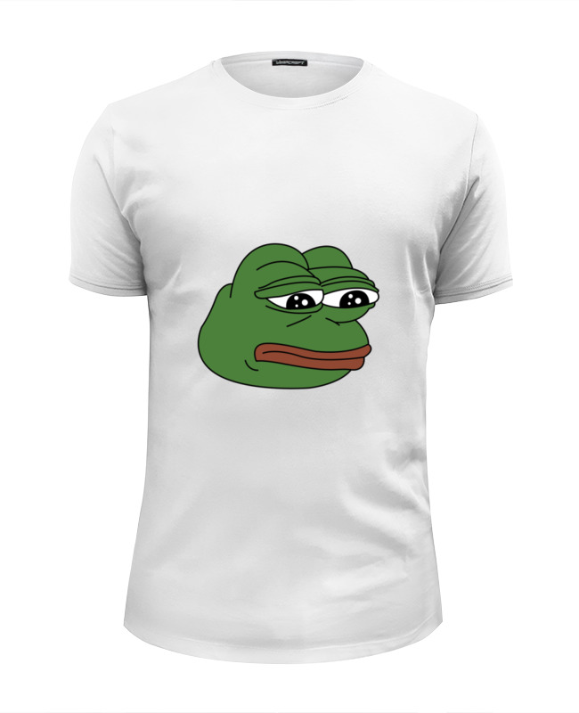 Printio Футболка Wearcraft Premium Slim Fit Грустная лягушка printio футболка wearcraft premium pepe the frog