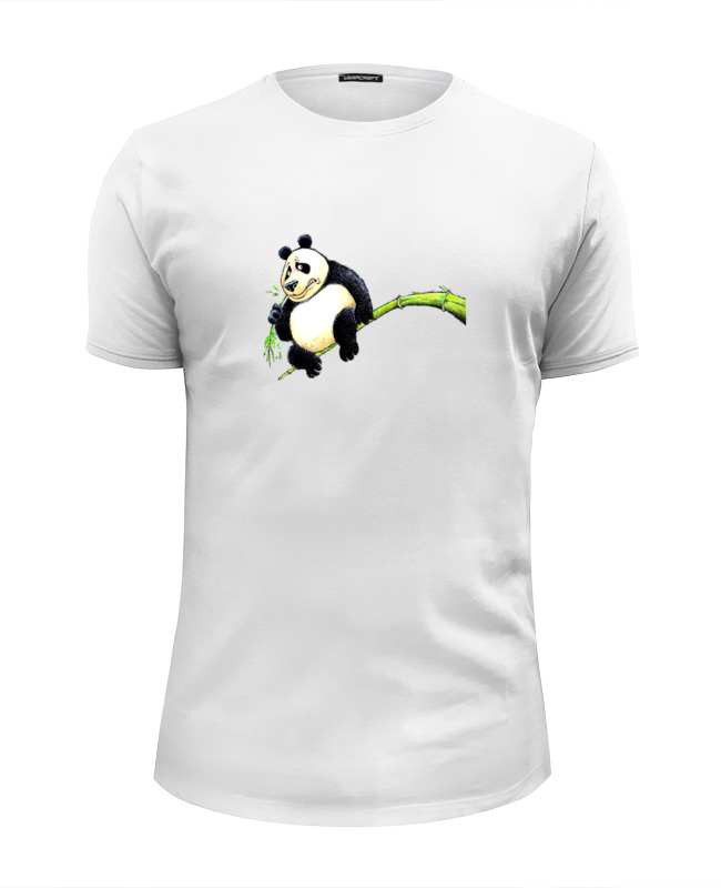 Printio Футболка Wearcraft Premium Slim Fit Панда на ветке printio футболка wearcraft premium slim fit панда на ветке