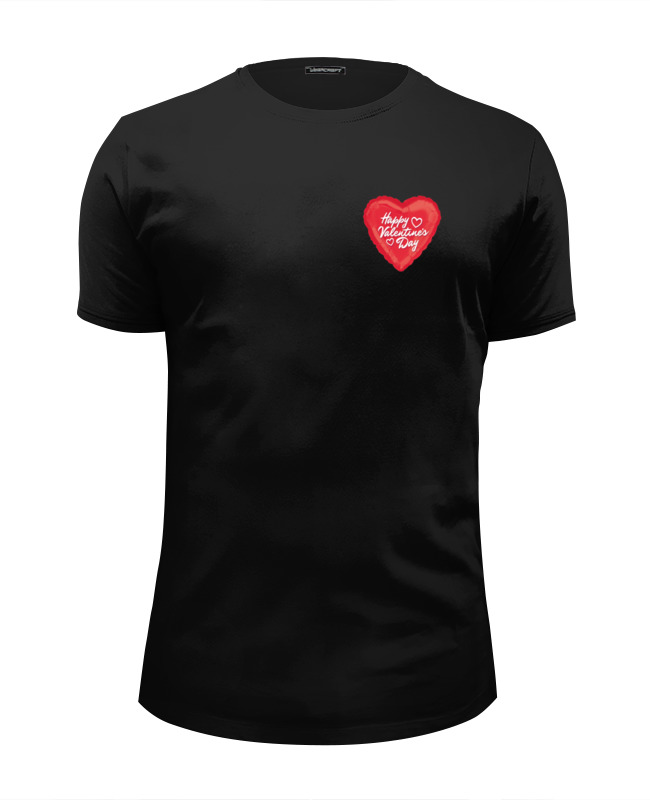 Printio Футболка Wearcraft Premium Slim Fit Happy valentine's day