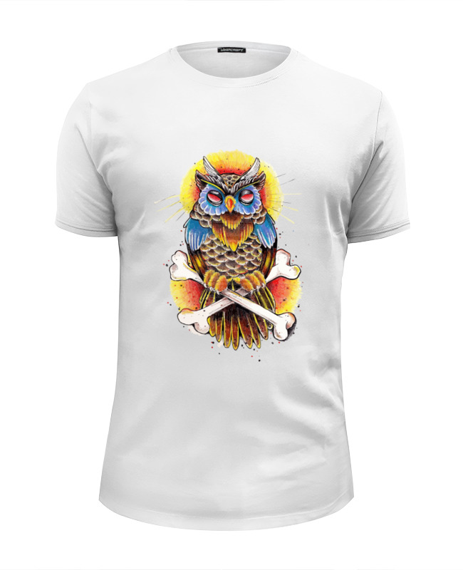Printio Футболка Wearcraft Premium Slim Fit Mysterious owl printio футболка wearcraft premium slim fit зимняя сова