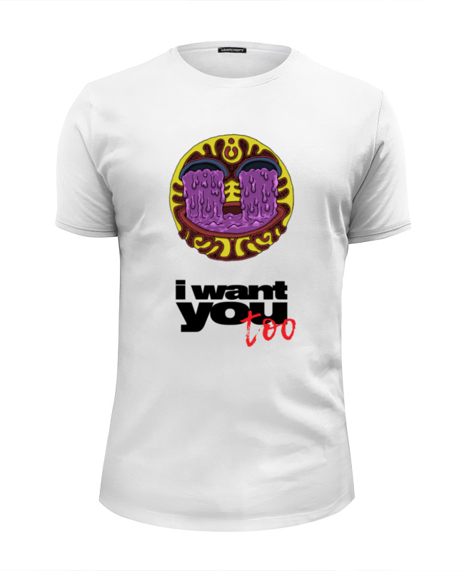 Printio Футболка Wearcraft Premium Slim Fit I want you, too цена и фото