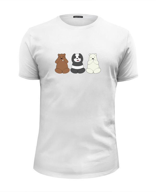 Printio Футболка Wearcraft Premium Slim Fit Медведи и панда printio футболка wearcraft premium медведи и панда