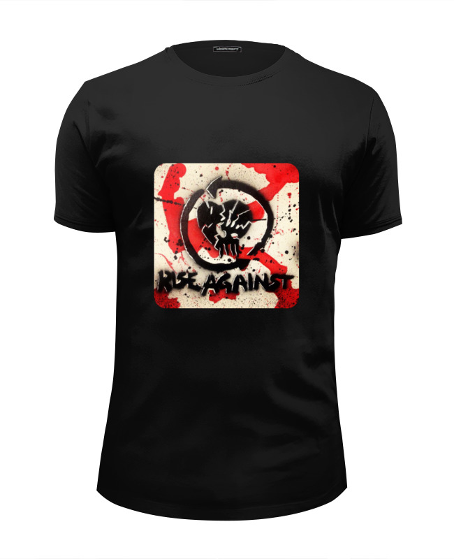 Printio Футболка Wearcraft Premium Slim Fit Rise against - logo