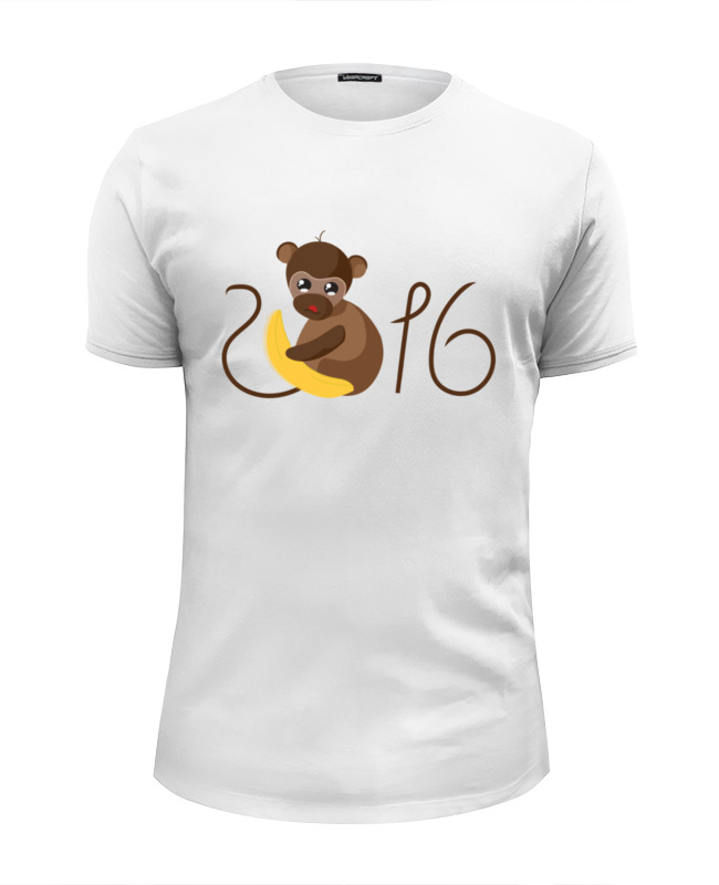 printio футболка wearcraft premium slim fit обезьянка с маком Printio Футболка Wearcraft Premium Slim Fit Обезьянка биззи 2016