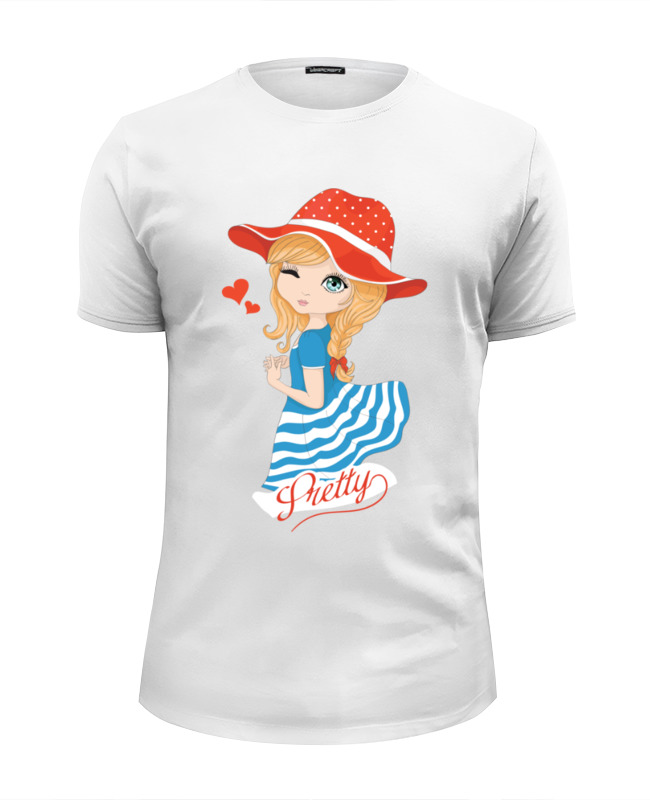 Printio Футболка Wearcraft Premium Slim Fit Девочка женская футболка лягушка в шляпке мухомор m белый