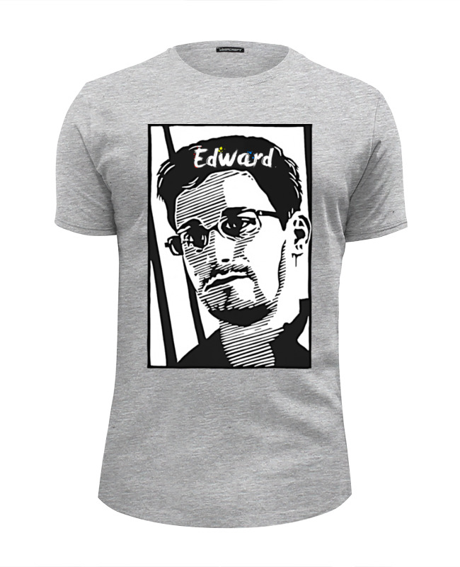 Printio Футболка Wearcraft Premium Slim Fit Edward snowden