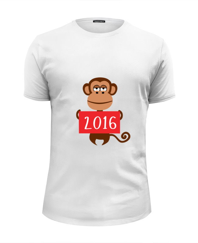 Printio Футболка Wearcraft Premium Slim Fit Год обезьяны 2016 printio футболка wearcraft premium 2016 год обезьяны