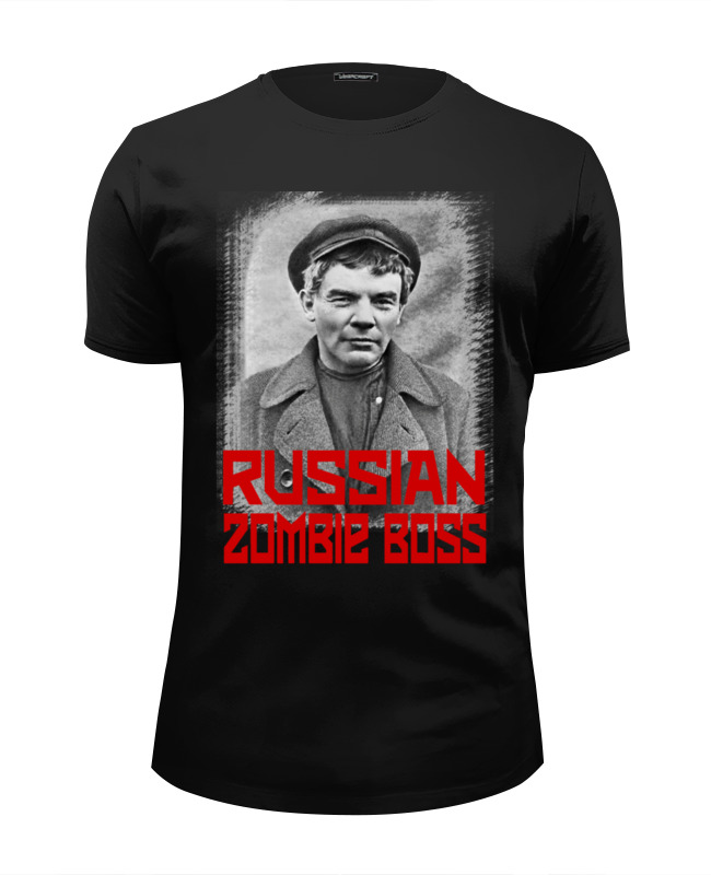 Printio Футболка Wearcraft Premium Slim Fit Lenin russian zombie boss