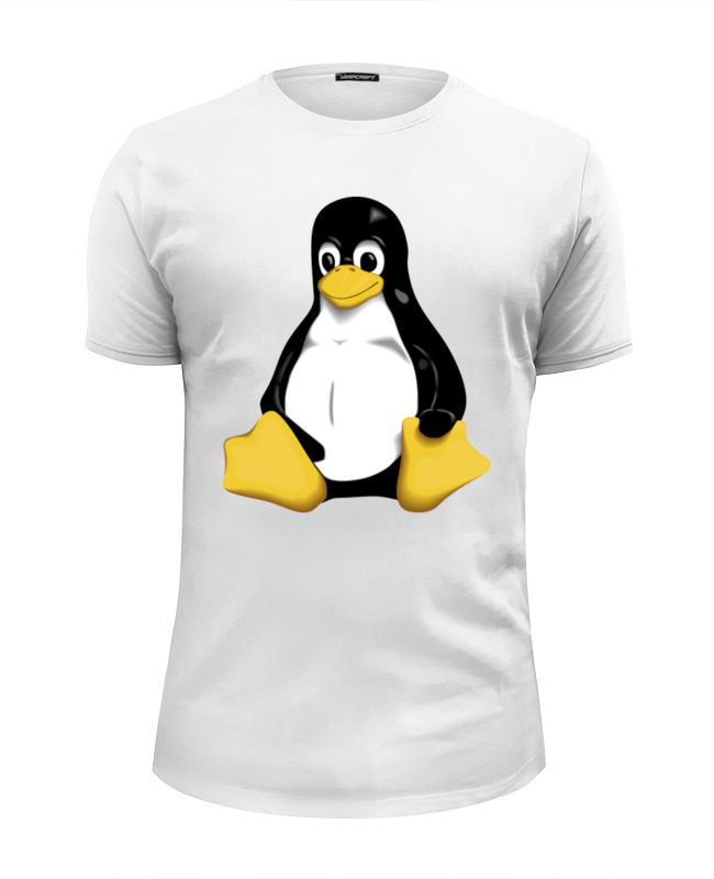 printio футболка wearcraft premium slim fit фанат arch linux Printio Футболка Wearcraft Premium Slim Fit Пингвин (linux)