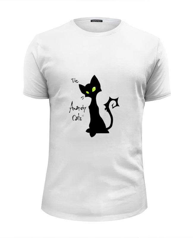 Printio Футболка Wearcraft Premium Slim Fit Кот-анархист printio футболка wearcraft premium slim fit портрет кота