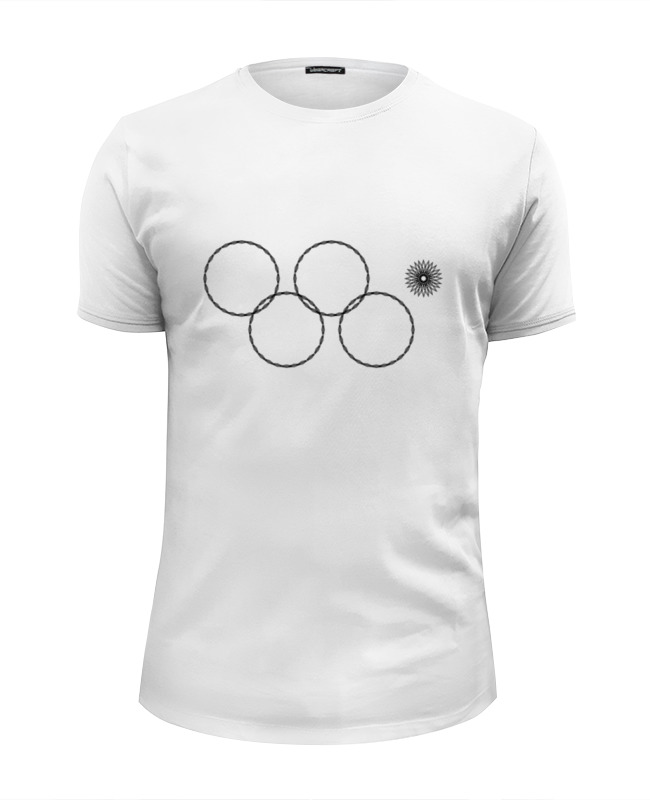 Printio Футболка Wearcraft Premium Slim Fit Олимпийские кольца в сочи 2014 printio футболка wearcraft premium олимпийские кольца в сочи 2014