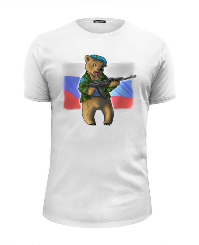Printio Футболка Wearcraft Premium Slim Fit Russian bear