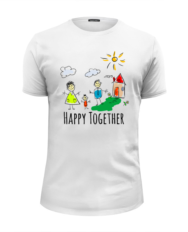 Printio Футболка Wearcraft Premium Slim Fit Happy together