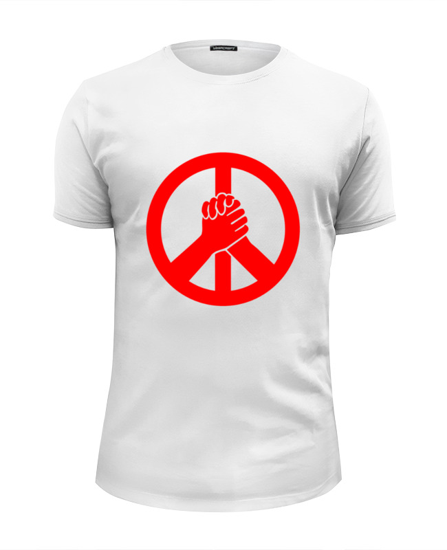 Printio Футболка Wearcraft Premium Slim Fit Символ мира