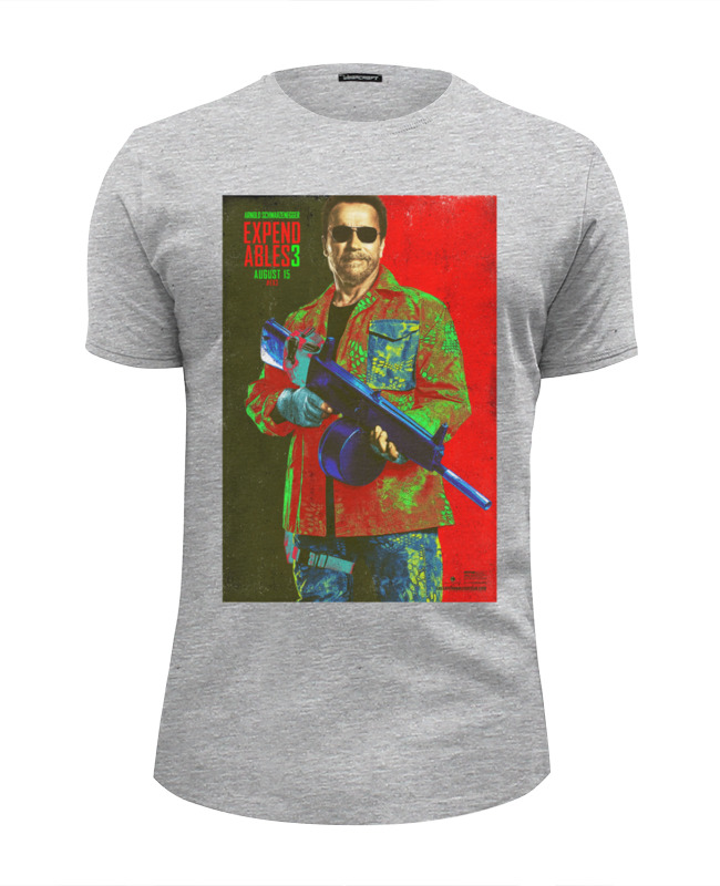 Printio Футболка Wearcraft Premium Slim Fit Expendables iii shwarzenegger colors