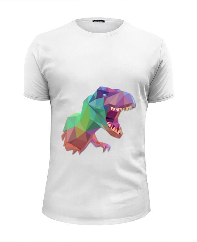 Printio Футболка Wearcraft Premium Slim Fit Динозавр мужская футболка динозавр тираннозавр лёша лёшазавр s белый