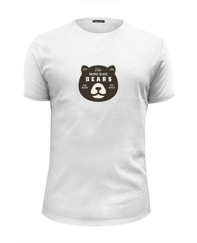 printio футболка wearcraft premium slim fit сила медведя Printio Футболка Wearcraft Premium Slim Fit Bridge black bears