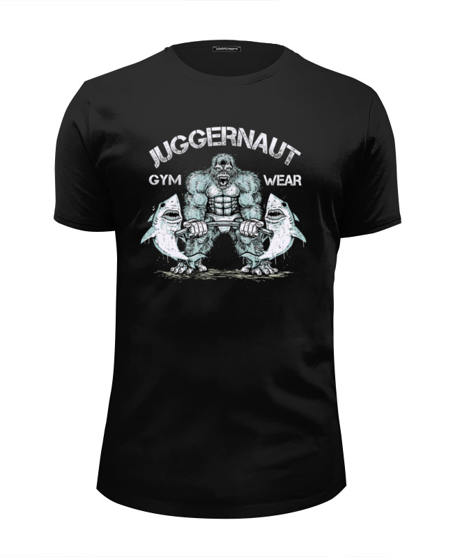 Printio Футболка Wearcraft Premium Slim Fit Juggernaut gym wear цена и фото