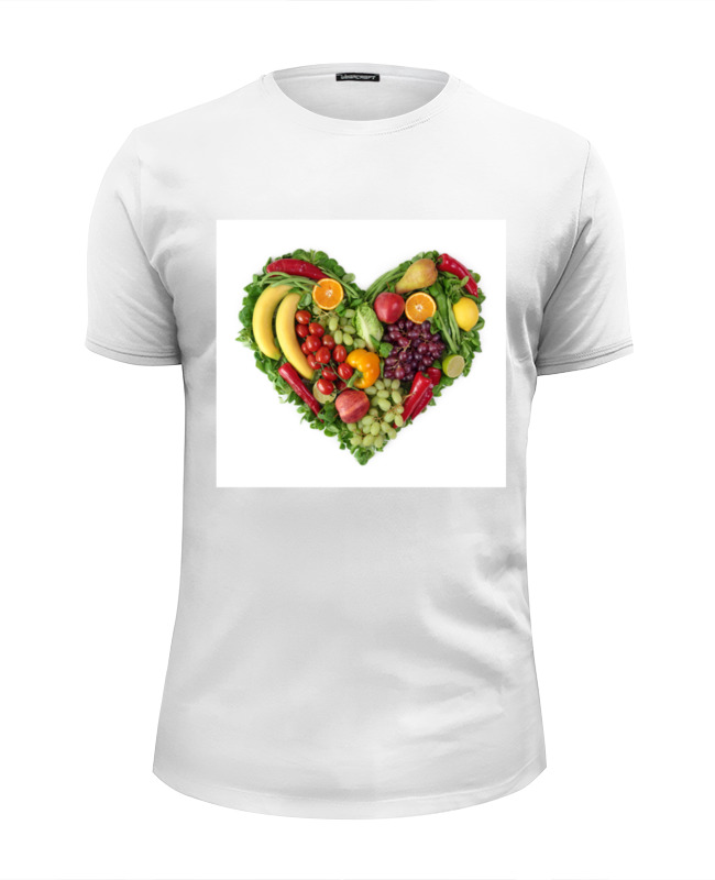 Printio Футболка Wearcraft Premium Slim Fit Fruit heart printio футболка wearcraft premium slim fit heart skull
