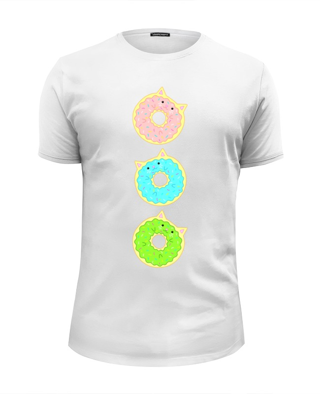 Printio Футболка Wearcraft Premium Slim Fit Кисончики printio футболка wearcraft premium slim fit пончики donuts