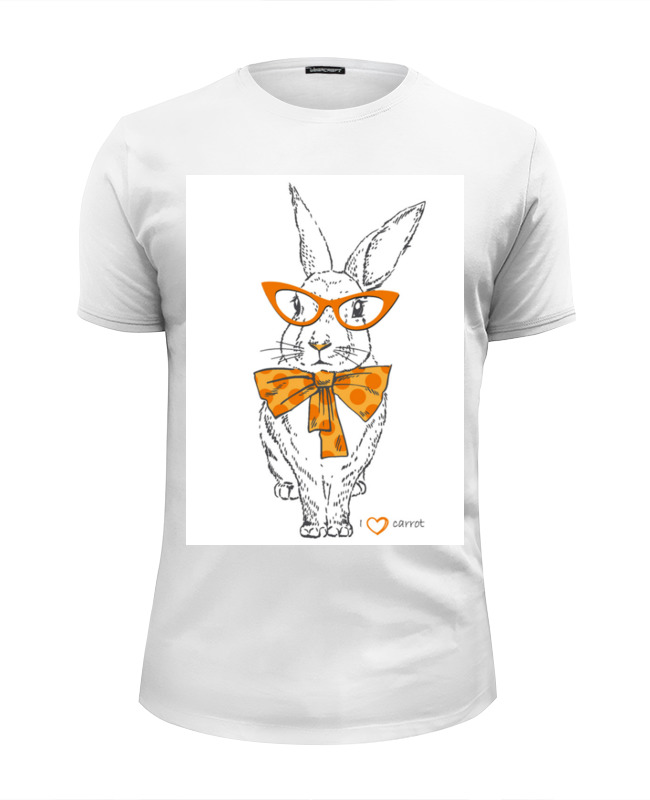 Printio Футболка Wearcraft Premium Slim Fit Кролик printio футболка wearcraft premium slim fit злой кролик