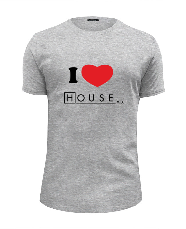 Printio Футболка Wearcraft Premium Slim Fit I love house printio футболка wearcraft premium slim fit i love house