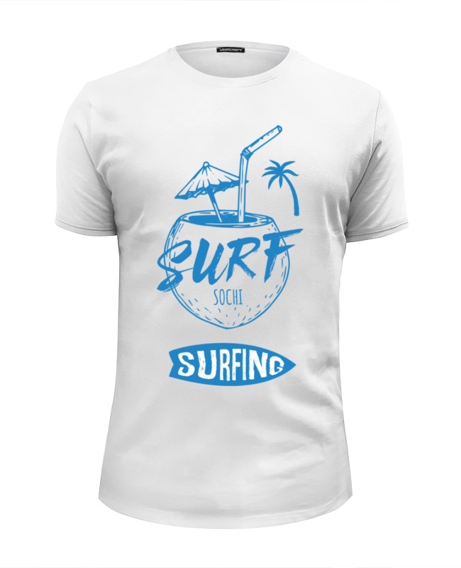 Printio Футболка Wearcraft Premium Slim Fit Сочи серфинг printio футболка wearcraft premium сочи серфинг